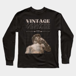 Vintage David Statue Long Sleeve T-Shirt